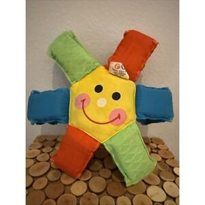 Vintage 1983 Fisher Price Fun Flower 10" Squeaky Baby Toy 410 WORKS Has Body Tag